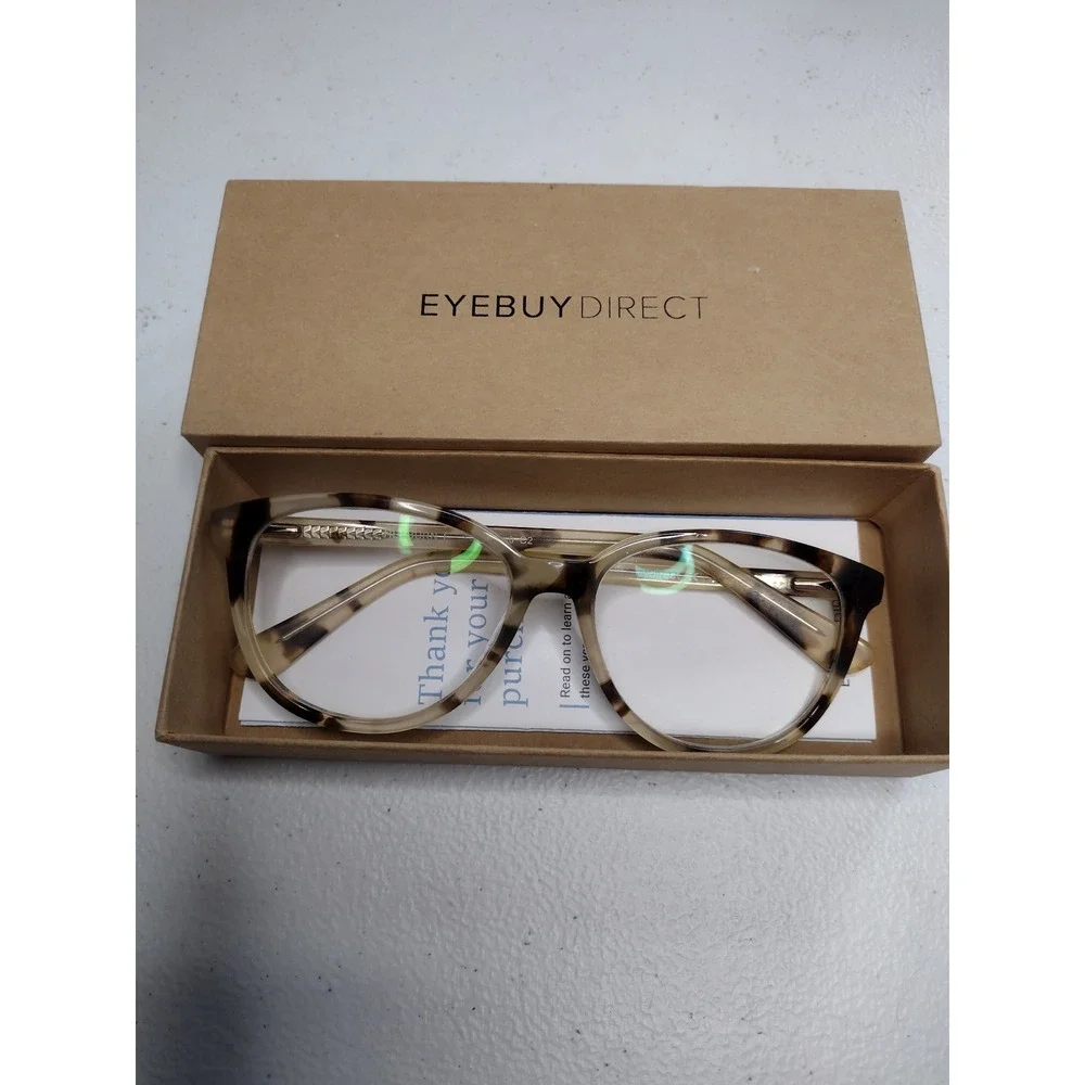 EYEBUYDIRECT Hepburn I Tortoiseshell Cat Eye Eyeglasses Frames 54-16 140-C2‎